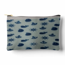 Nautical cosmetic pouch