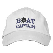 Nautical Cruise Boat Captain Custom Bestickte Baseballkappe (Vorderseite)