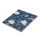 Nautical Cruise Seamless Pattern Fliese (Seite)