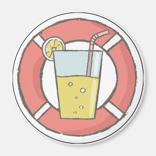 Nautical Cruise Ship Drink Door Finder Magnet (Vorne)