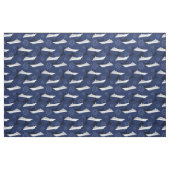 Nautical Cruise Ships Modernes blaues weißes Muste Stoff (Fat Quarter (45,7 x 55,9 cm))
