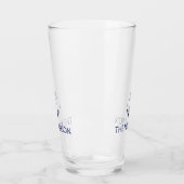 Nautical Custom Boat Name navvy blauer Anker Glas (Links)