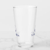 Nautical Custom Boat Name navvy blauer Anker Glas (Rechts)