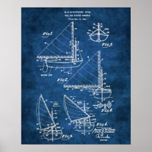Nautical Decke Segelsport Print #4 Geschenk für Se Poster