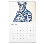 Nautical Delft Blue – Vintage Sailor Calendar Kalender (Mär 2027)