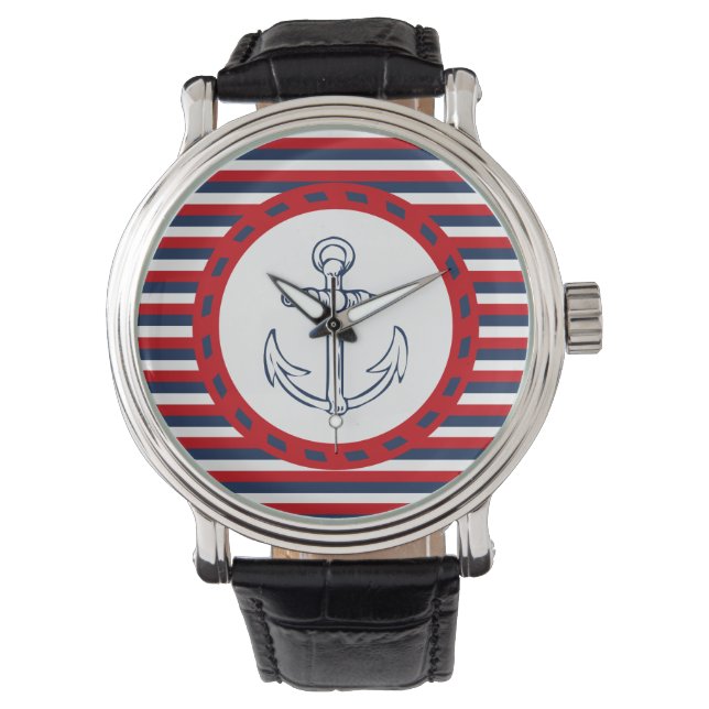 Nautical Design Armbanduhr (Vorderseite)