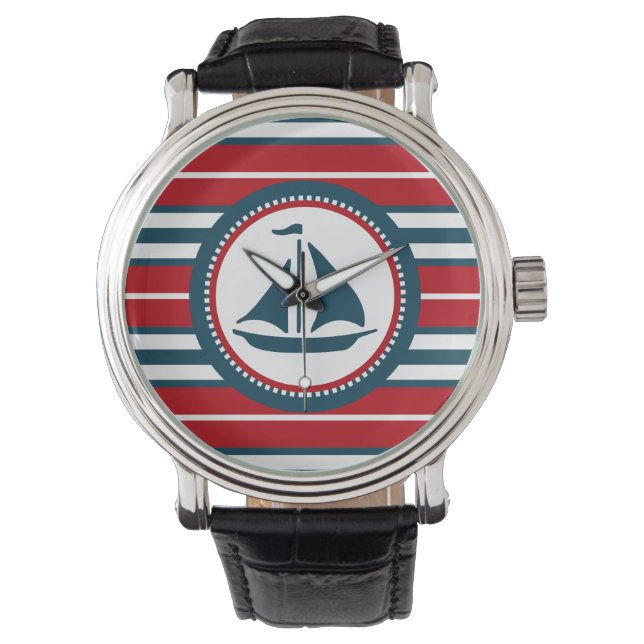 Nautical Design Armbanduhr (Vorderseite)