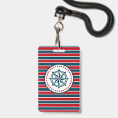 Nautical Design Ausweis (Vorderseite mit Lanyard)
