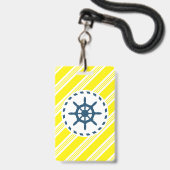 Nautical Design Ausweis (Vorderseite mit Lanyard)