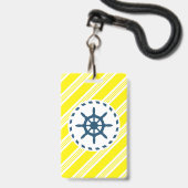 Nautical Design Ausweis (Rückseite mit Lanyard)