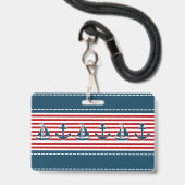 Nautical Design Ausweis (Vorderseite mit Lanyard)