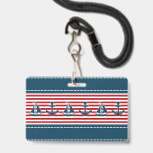 Nautical Design Ausweis (Rückseite mit Lanyard)