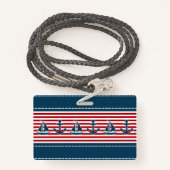 Nautical Design Ausweis (Rückseite mit Schlüsselband)