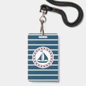 Nautical Design Ausweis (Rückseite mit Lanyard)