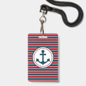 Nautical Design Ausweis (Rückseite mit Lanyard)