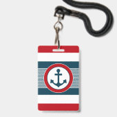 Nautical Design Ausweis (Vorderseite mit Lanyard)