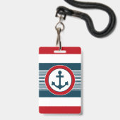 Nautical Design Ausweis (Rückseite mit Lanyard)
