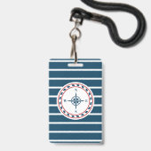 Nautical Design Ausweis (Rückseite mit Lanyard)