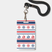 Nautical Design Ausweis (Rückseite mit Lanyard)