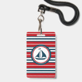 Nautical Design Ausweis (Vorderseite mit Lanyard)