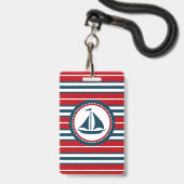 Nautical Design Ausweis (Rückseite mit Lanyard)