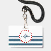 Nautical Design Ausweis (Rückseite mit Lanyard)