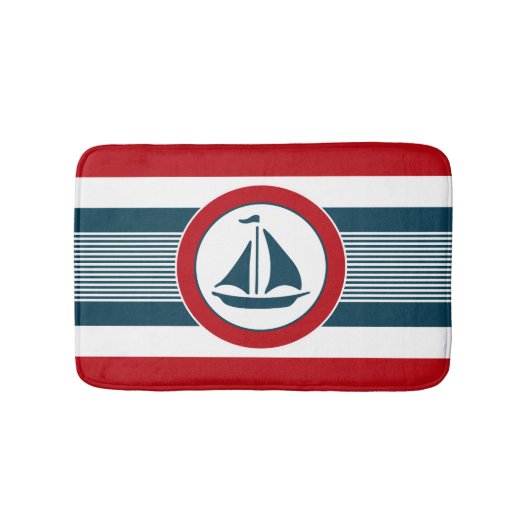 Nautical Design Badematte (Vorderseite)