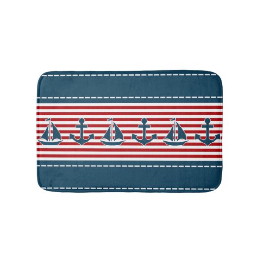 Nautical Design Badematte (Vorderseite)