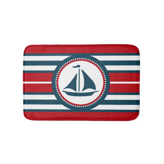 Nautical Design Badematte (Vorderseite)