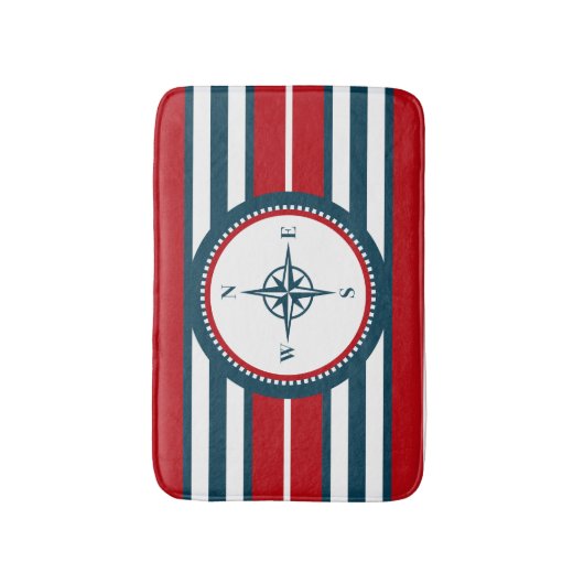 Nautical Design Badematte (Vorderseite Vertikal)