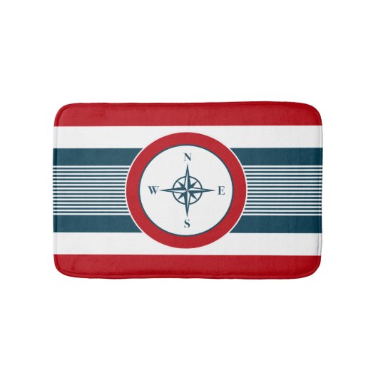 Nautical Design Badematte (Vorderseite)