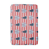 Nautical Design Badematte (Vorderseite Vertikal)