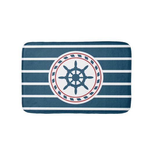 Nautical Design Badematte (Vorderseite)
