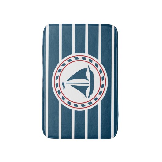 Nautical Design Badematte (Vorderseite Vertikal)