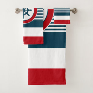 Nautical Design Badhandtuch Set