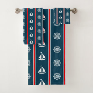 Nautical Design Badhandtuch Set