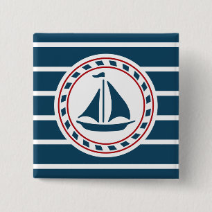 Nautical Design Button