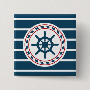 Nautical Design Button