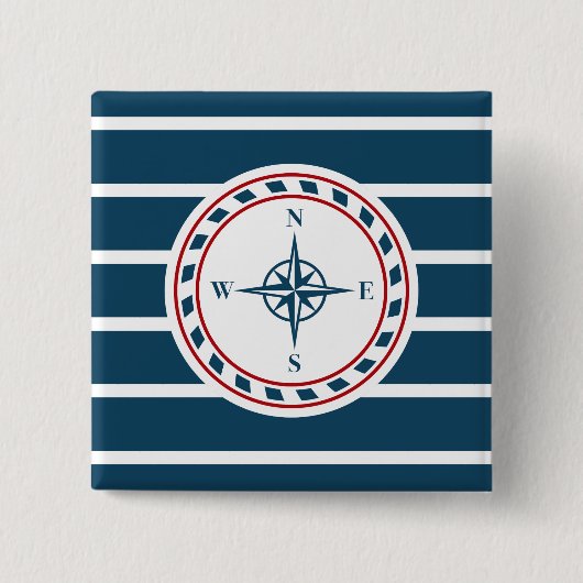 Nautical Design Button (Vorderseite)