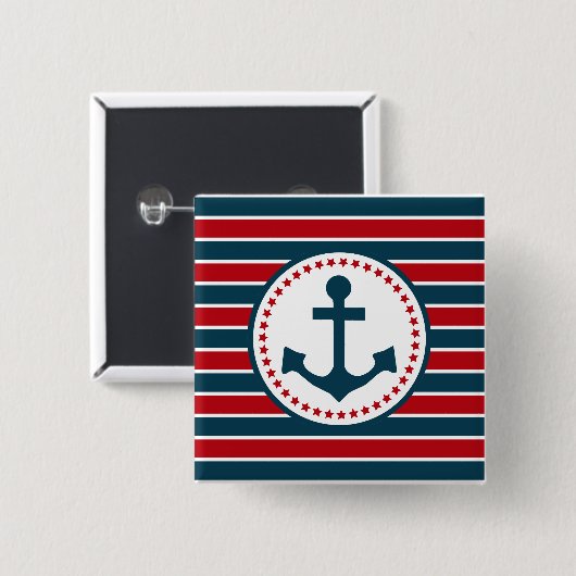 Nautical Design Button (Vorne & Hinten)