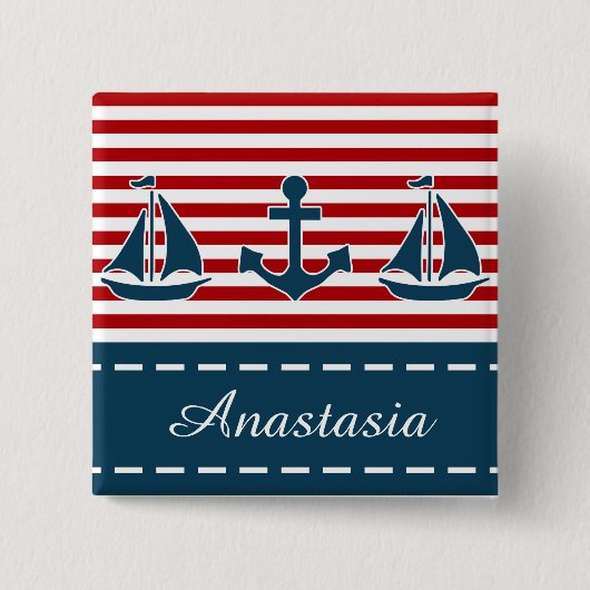 Nautical Design Button (Vorderseite)