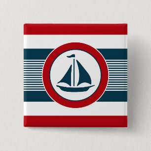 Nautical Design Button