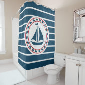 Nautical Design Duschvorhang (Beispiel)
