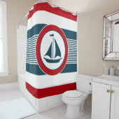 Nautical Design Duschvorhang (Beispiel)