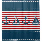 Nautical Design Duschvorhang (Vorderseite)