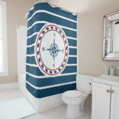 Nautical Design Duschvorhang (Beispiel)