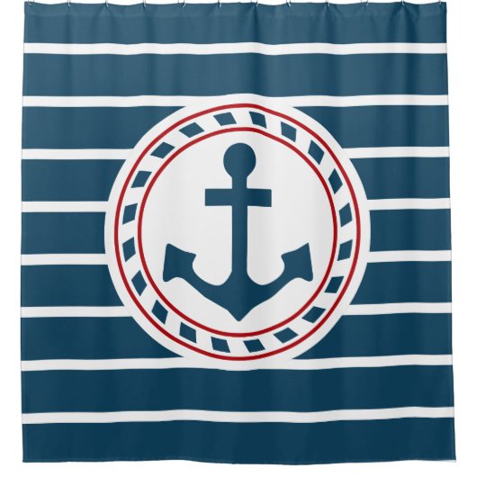 Nautical Design Duschvorhang (Vorderseite)