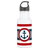 Nautical Design Edelstahlflasche (Vorderseite)