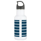 Nautical Design Edelstahlflasche (Rückseite)