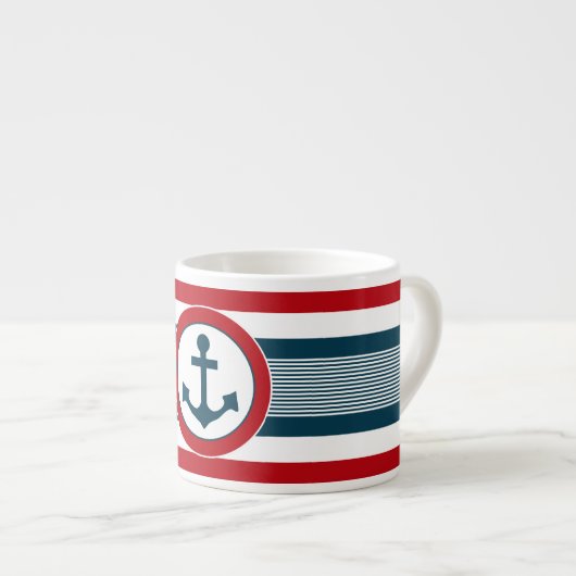 Nautical Design Espressotasse (Vorderseite Rechts)